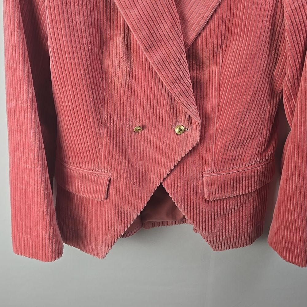 Rowing Blazers x Target Women's Pink Corduroy 2 Button Blazer Jacket Sz XS - Picture 3 of 11
